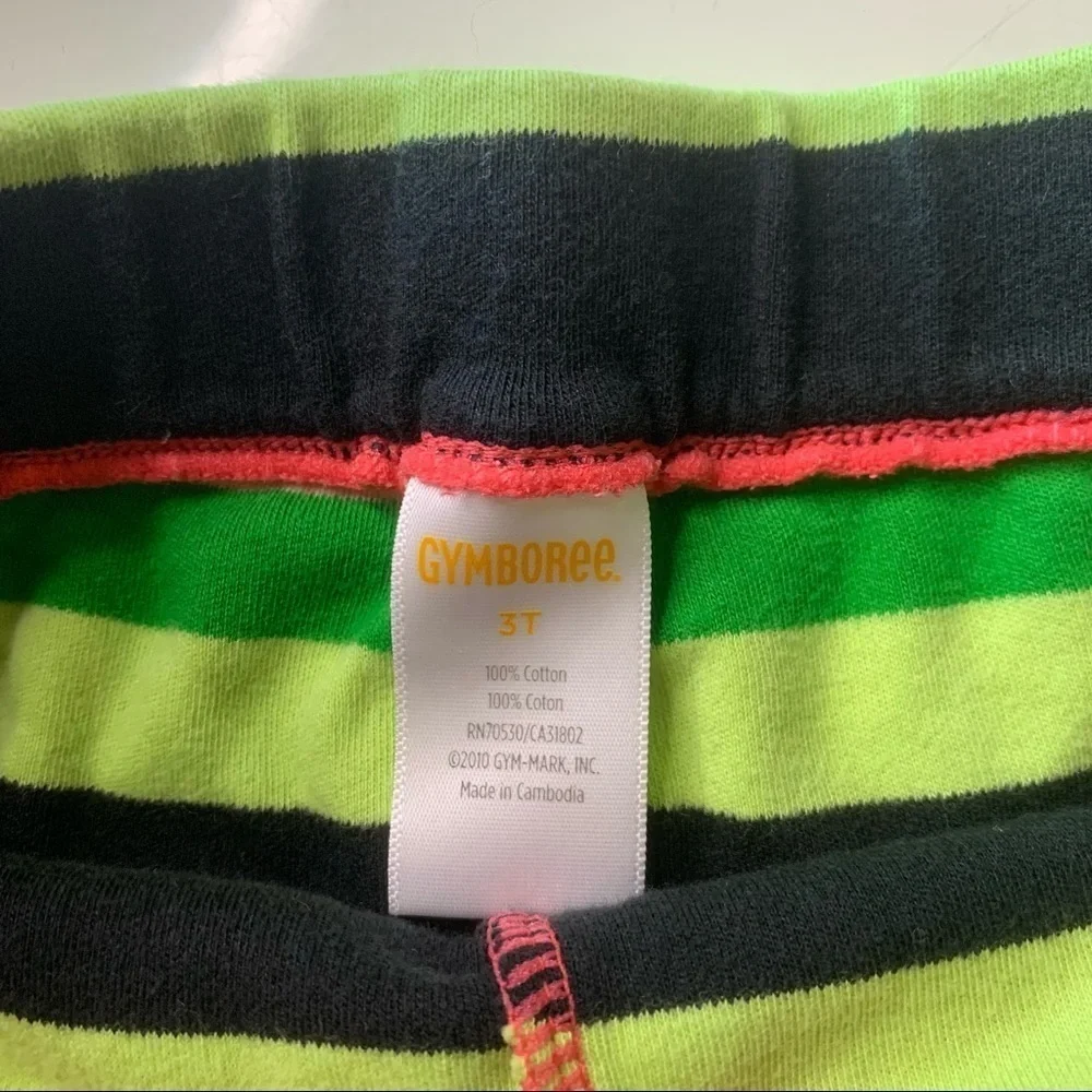 Gymboree watermelon Stripe ruffle shorts girls toddler 3T casual